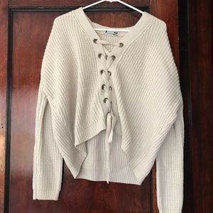 Tie Crop Sweater